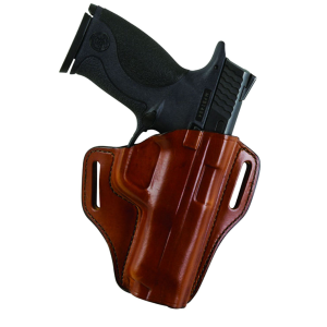 Bianchi 23996 57 Remedy OWB Size 15 Tan Leather Belt Slide Fits S&W M&P Shield Right Hand, Holster