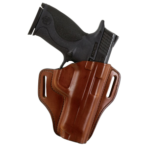 Bianchi 25052 57 Remedy OWB Size 01 Tan Leather Belt Slide Fits S&W J Frame Fits S&W 36 Fits S&W 640 Right Hand, Holster