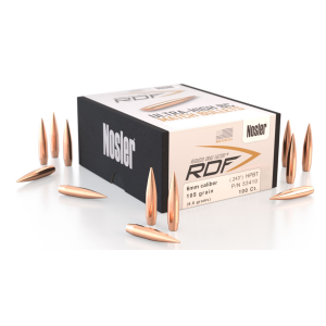 Nosler 53410 RDF Match 6mm 105gr Hollow Point Boat Tail 100/Box, Reloating Bullets