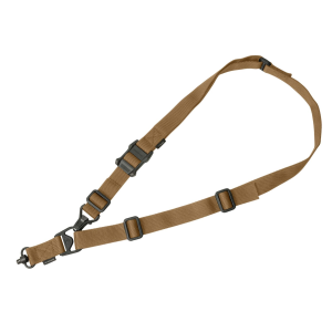 Magpul MAG515COY MS3 Single QD Sling GEN2 made of Nylon Webbing with Coyote Finish, Adjustable One-Two Point Design & QD Swivel for, Rifles