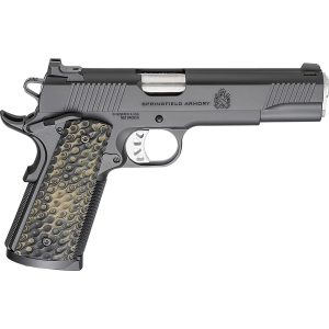 Springfield Armory PC9125 1911 TRP 45 ACP 8+1 5 Stainless Match Grade Barrel, Black Cerakote Serrated Carbon Steel Slide & Frame w/Beavertail, VZ Hydra G10 Grip, Pistol