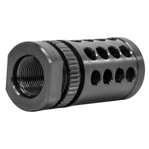 GrovTec US Inc GTHM318 G-Nite Flash Suppressor Black Nitride Steel with 5/8 in-24 tpi Threads for 308 Cal