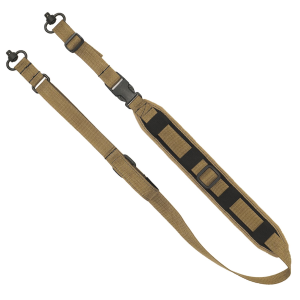 GrovTec US Inc GTSL129 QS 2-Point Sentinel with Coyote Brown Finish, Adjustable Design & Push Button Swivels for, Rifle/Shotgun