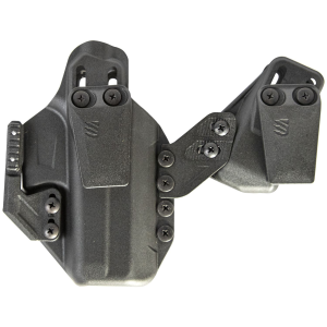 Blackhawk 416168BK Stache IWB Size 68 Black Polymer Belt Clip Compatible w/Glock 43/ 43x/Springfield Hellcat, Holster
