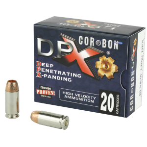 CorBon Deep Penetrating X Bullet, 40S&W, 140 Grain, Barnes X, 20 Round Box DPX40140