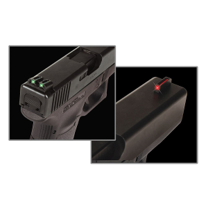 TruGlo TG131S2 Fiber-Optic Black | Red Fiber Optic Front Sight Green Fiber Optic Rear Sight