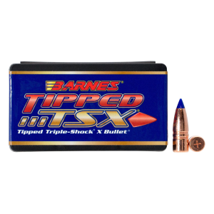 Barnes 30459 Tipped TSX 35Cal 180gr Flat Base 50/Box, Reloating Bullets