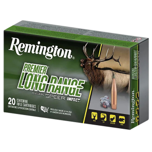 Remington R21343 Premier Long Range 7mmRemMag 175gr Speer Impact 20 Per Box/10 Case Centerfire, Rifle Ammunition