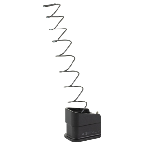 Agency Arms +5 Mag Extension BP-G19-BLK, Fits Glock 19 Mags, Anodized Finish, Black, Aluminum Construction BP-G19-BLK