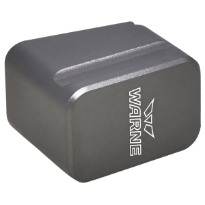 Warne MEG1754GR, Magazine Extension made of 6061-T6 Aluminum with Hardcoat Anodized Gray Finish for Glock 17, 22, Magazines (Adds 5rds 9mm Luger, 4rds 40 S&W)