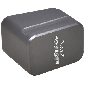 Warne MEG1954GR, Magazine Extension made of 6061-T6 Aluminum with Hardcoat Anodized Gray Finish for Glock 19, 23, Magazines (Adds 5rds 9mm Luger, 4rds 40 S&W)