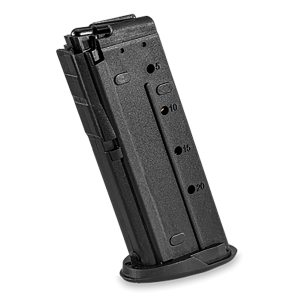 FN 20100682 Five-seveN 20rd 5.7x28mm Fit FN Five-seveN MRD Black Polymer, Magazine
