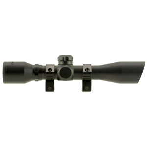 TruGlo TG8504BD Compact Black Anodized Matte Black 4x 32mm 1 in Tube Diamond Reticle, Shotgun Scopes