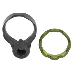 Fortis Manufacturing LE-BLK-K1-ODG, Inc. K1 Enhanced, End Plate Castle Nut Combo, QD Socket, Anodized Finish