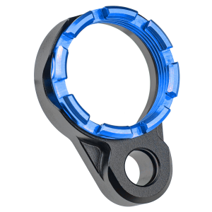 Fortis Manufacturing LE-BLK-K1-BLU, Inc. Light Weight K1, Castle Nut and End Plate, Black and Blue, Anodized Finish LE-BLK-K1-BLU