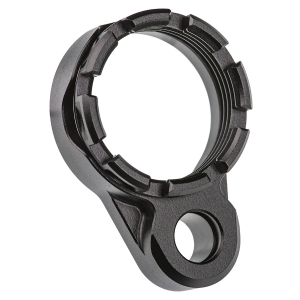 Fortis Manufacturing LE-BLK-K1-BLK, Inc. Lightweight Enhanced AR15 End Plate, K1 System (Tapered) Castle Nut, Black Finish LE-BLK-K1-BLK