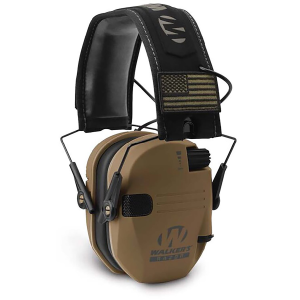 Walkers GWPRSEMPATBB Razor Patriot Polymer 23 dB Over the Head Battle Brown/Black Adult