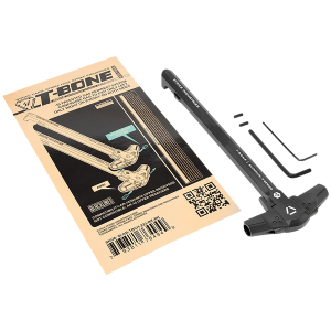 Strike Industries ARTBCH223BKBK T-Bone Charging Handle .223/5.56x45mm Nato Black Polymer Handles Aluminum Shaft for AR-15