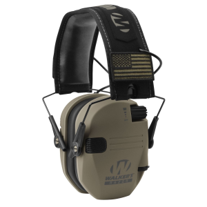 Walkers GWPRSEMPAT Razor Patriot Slim Muff 23 dB Over the Head FDE/Black Polymer