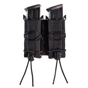 High Speed Gear 13PT12BK TACO Mag Pouch Double Black Nylon Belt Compatible w/, Pistol