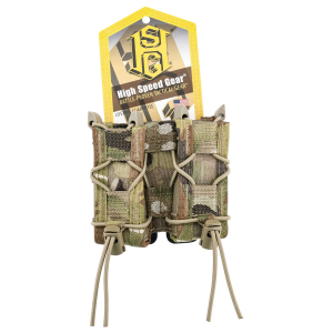 High Speed Gear 11PT02MC TACO Mag Pouch Double MultiCam Nylon MOLLE Compatible w/, Pistol