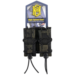 High Speed Gear 13PT12MB TACO Mag Pouch Double MultiCam Black Nylon Belt Belts 2.25 in Wide Compatible w/, Pistol