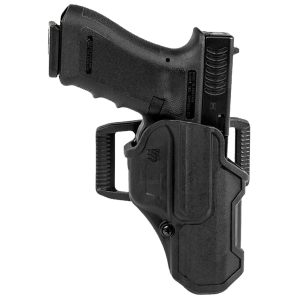Blackhawk 410261BKR T-Series L2C Light Bearing OWB Black Polymer Belt Slide Fits Sig P320/M17/M18 Right Hand, Holster