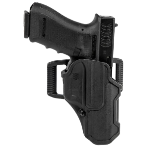 Blackhawk 410700BKR T-Series L2C Non-Light Bearing OWB Black Polymer Belt Slide Compatible w/Glock 17/22/31/34/41/47 Right Hand, Holster