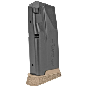 Sig Sauer MAG365910XCOY P365 Micro Compact 10rd 9mm Luger Black Coyote Steel, Magazine