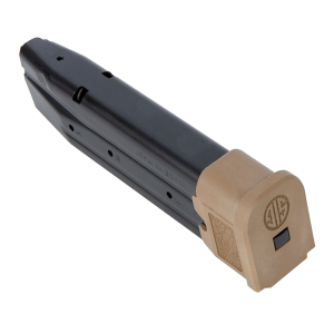 Sig Sauer MAGMODF921COY P320 21rd 9mm Luger Extended For Sig P320/M17/M18 Black Coyote Steel, Magazine
