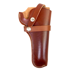 Hunter Company 1100-41 Belt OWB Size 41 Chestnut Tan Leather Belt Loop Fits DA , Revolver Fits 4.63-6 in Barrel Right Hand Compatible w/ Hunter Buscadero/Straight Cartridge Belts, Holster