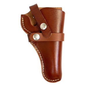 Hunter Company 1100-8 Belt OWB Size 8 Chestnut Tan Leather Belt Loop Fits DA , Revolver Fits 2.75-4 in Barrel Right Hand Compatible w/ Hunter Buscadero/Straight Cartridge Belts, Holster