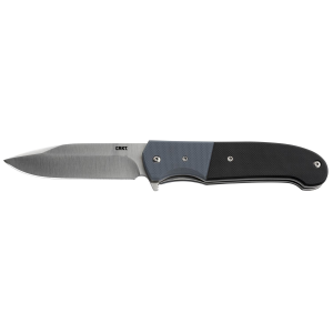 CRKT 6880 Ignitor 3.48 Fold Drop Point Plain Satin 8Cr13MoV SS Blade/ Blue/Black G10 Handle Includes Pocket Clip, Knife