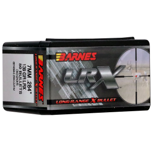 Barnes 30295 LRX Long Range 7mm 139gr Boat Tail 50/Box, Reloating Bullets