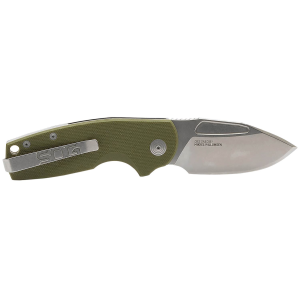 S.O.G SOG16030157 Stout SJ 2.60 Fold Clip Point Plain Stonewashed Cryo D2 Steel Blade/ Olive Drab Textured G10 Handle Includes Belt Clip, Knife