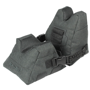 Allen 18417 Eliminator Prefilled Front and Rear Bag, Gray Polyester, Side Release Buckles, Weighs 4.50 lbs., 11.50 in L x 7.50 in H