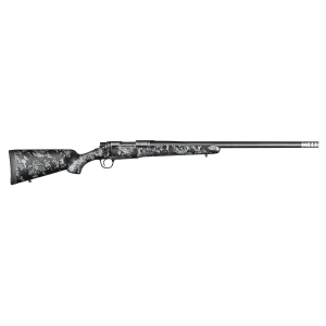 Christensen Arms 8010614500 Ridgeline FFT 28 Nosler 3+1 22in Carbon Fiber/Threaded Barrel, Stainless Steel, Black with Gray Accents Stock