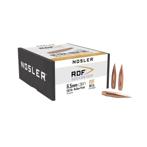 Nosler 49824 RDF Match 6.5mm 140gr Hollow Point Boat Tail 100/Box, Reloating Bullets