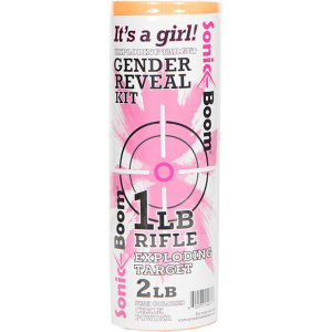 Sonic Boom Exploding Target Gender Reveal Kit Girl 1 lb Pink SBTGRGIRL
