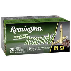 Remington 29165 Premier Accutip-V 17RemFireball 20gr AccuTip V 20 Per Box/10 Case Centerfire, Rifle Ammunition