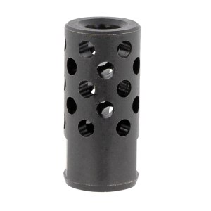Ruger 90699 Radial Ported Muzzle Brake 35 Caliber Black Oxide Steel with 1/2 in-28 tpi Threads, 1.75 in OAL & .8 in Diameter