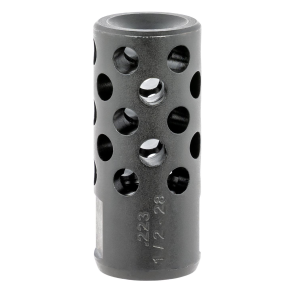 Ruger 90486 Radial Ported Muzzle Brake AR-15 5.56 45mm NATO Black Oxide Steel with 1/2-28 tpi Threads, 1.75 OAL & .75 Diameter