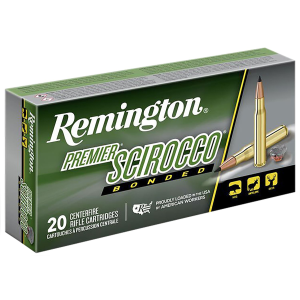 Remington 29345 Premier Scirocco Bonded 300WSM 180gr Swift Scirocco Bonded 20 Per Box/10 Case Centerfire, Rifle Ammunition