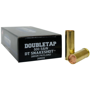 DoubleTap Ammunition 500SWSS2 Snake Shot 500S&W Mag 380gr 20 Per Box/25 Case, Centerfire Handgun Ammo