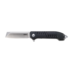CRKT 4031 Razel GT 3.02 in Folding Chisel Plain Satin 8Cr13MoV SS Blade Black/ Aluminum Handle Includes Pocket Clip, Knife