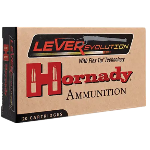 Hornady 82747 LEVERevolution 45-70Gov 325gr Flex Tip eXpanding 20 Per Box/10 Case Centerfire, Rifle Ammunition