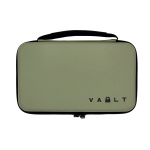 Vault Case Large Case, Velcro Flex Panels, Elastic Holders, 11 inx6.5 in, Smooth Matte Finish, Foliage Green Outer Shell VLTSTDGREEN
