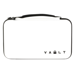 Vault Case Large Case, Velcro Flex Panels, Elastic Holders, 11 inx6.5 in, Smooth Matte Finish, Polar White Outer Shell VLTSTDWHITE