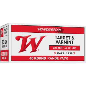 Winchester USA2232 USA 223Rem 45gr Jacketed Hollow Point 40 Per Box/10 Case Centerfire, Rifle Ammunition