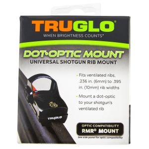 TruGlo TGTG8954U2 Universal, Shotgun Rib Mounts Black Trijicon RMR